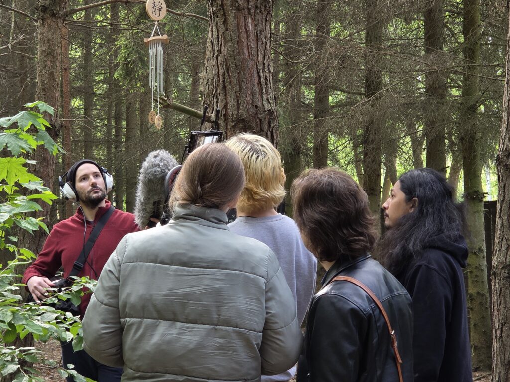 Santiago Arca in the main role of the short film "Inaudible", written and directed by Sándor Mátyás from the Warsaw Film School.