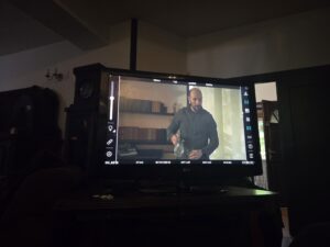 Santiago Arca in the main role of the short film "Inaudible", written and directed by Sándor Mátyás from the Warsaw Film School.