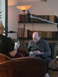 Santiago Arca in the main role of the short film "Inaudible", written and directed by Sándor Mátyás from the Warsaw Film School.